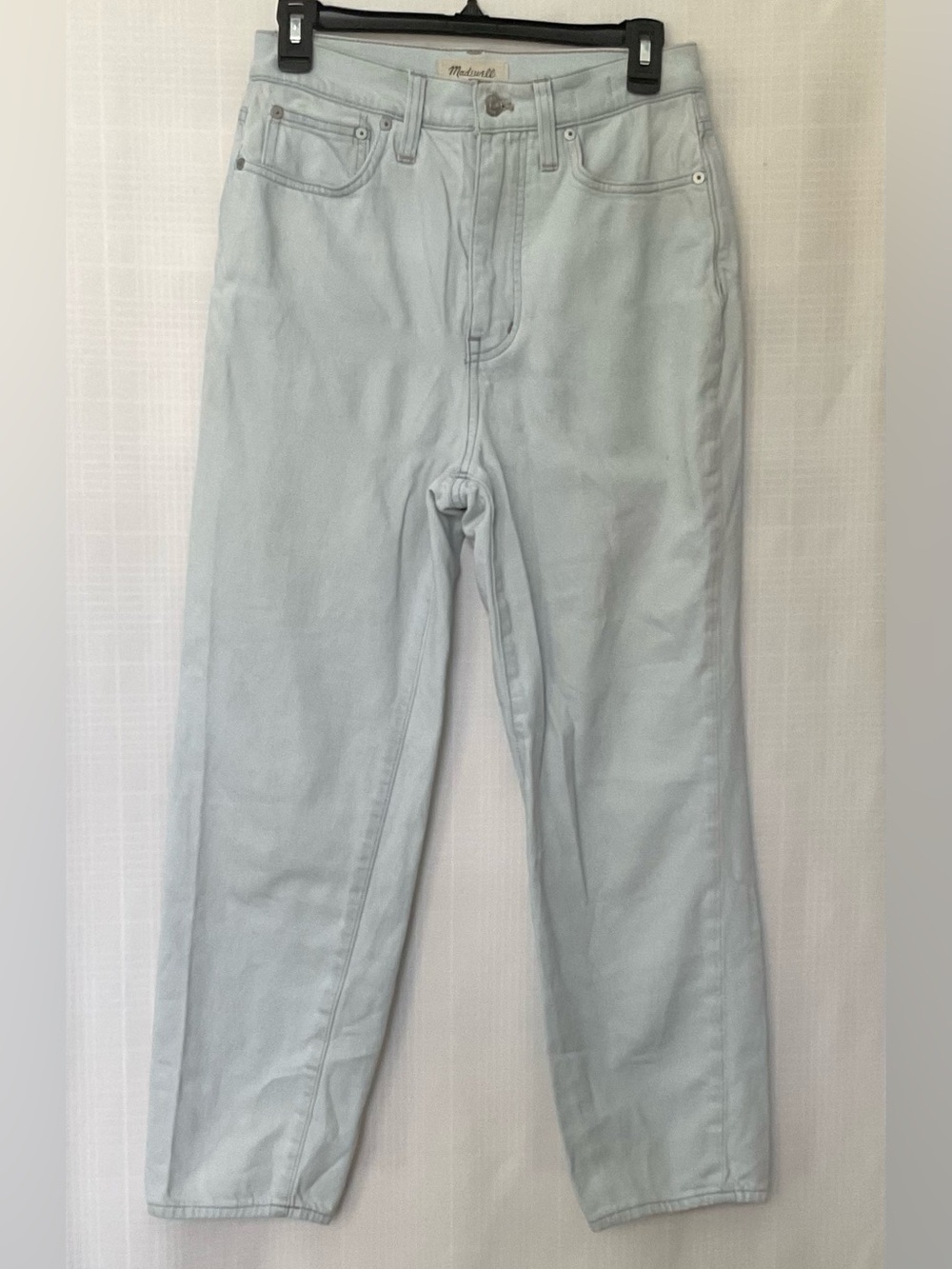 Madewell Women's Straight Leg mom Jeans in Light wash